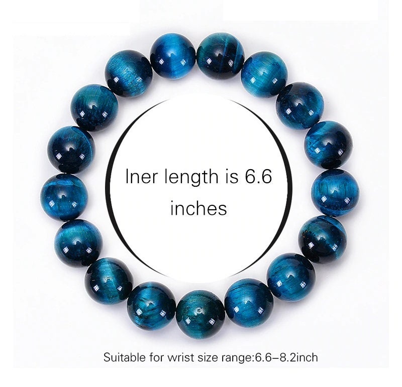 Bracelet Oeil de Tigre Bleu Lac