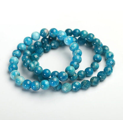 Blue Apatite Crystal Bracelets