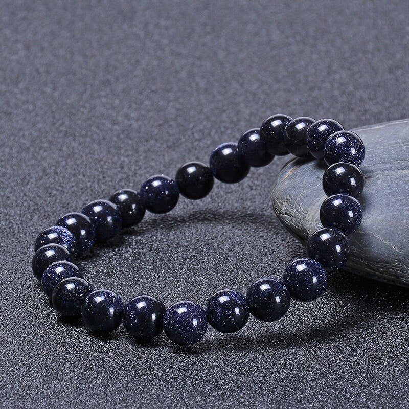 Sparkly Blue Goldstone Bracelet