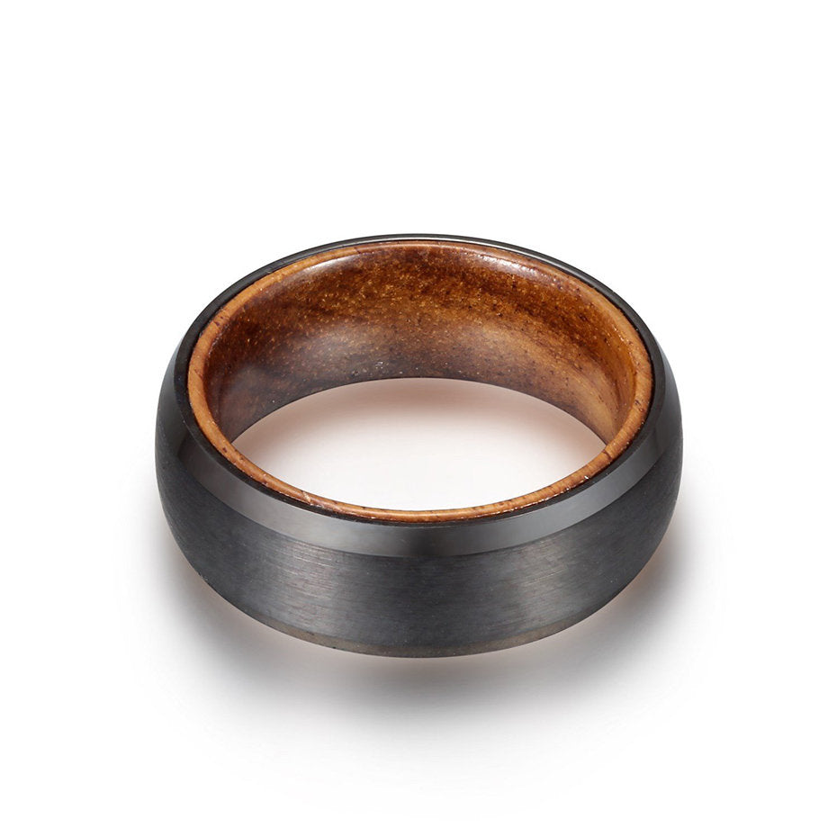 Bague à manches en bois Bande de mariage en bois Bague à manches en bois Bague intérieure en bois Bande de mariage en bois Bague intérieure en bois Bague de mariage pour hommes en bois