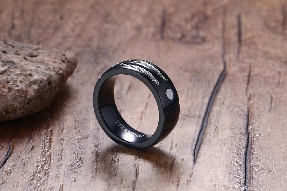 Titanium Steel Cables Ring Unique Wedding Rings Titanium Wedding Band Mens Titanium Ring Architectural Ring Engineer Ring Gifts for Engineer