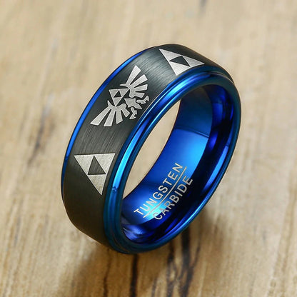 La Légende de Zelda Triforce Ring en tungstène