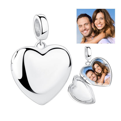 Médaillon photo personnalisé en argent sterling 925