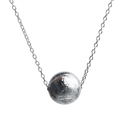 Authentique pendentif sphère météorite Gibeon