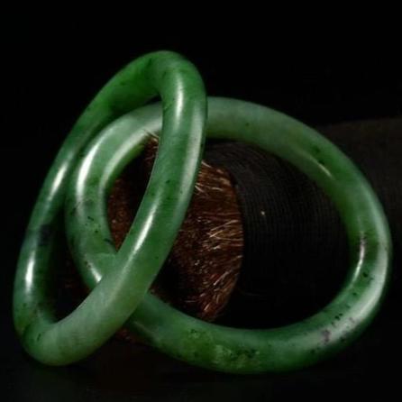 Green Jade Crystal Bangle