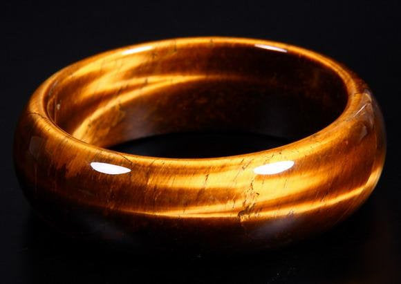 Gold Tiger Eye Crystal Bangle