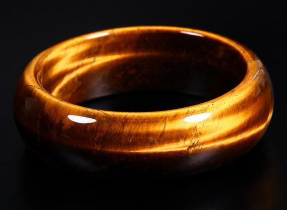 Gold Tiger Eye Crystal Bangle