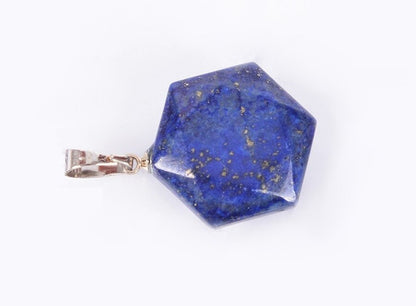 Hexagonal Lapis Lazuli Pendant