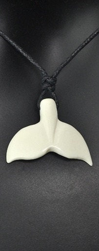 Carved Fish Tail Pendant