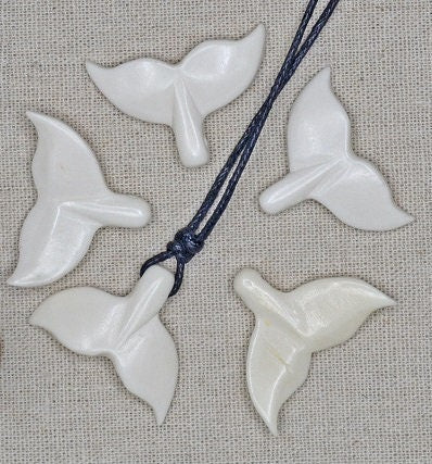 Carved Fish Tail Pendant