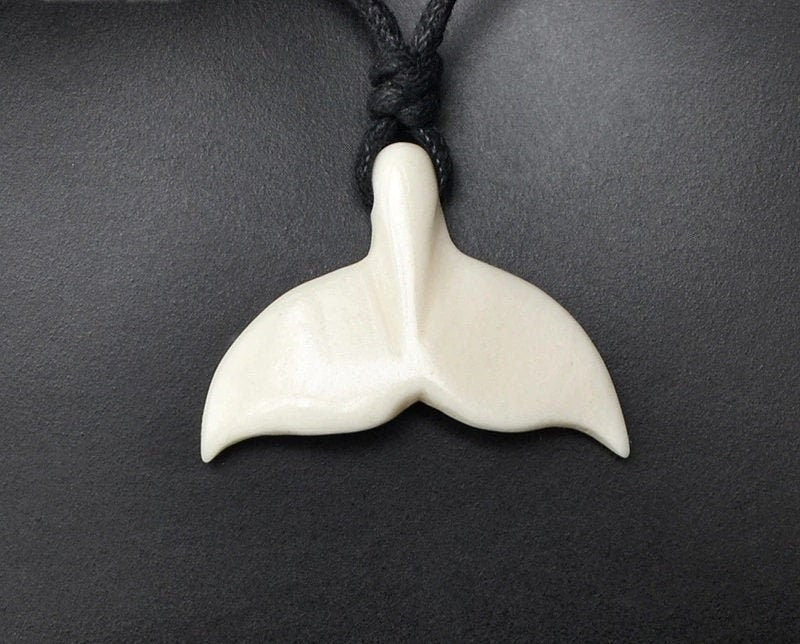 Carved Fish Tail Pendant