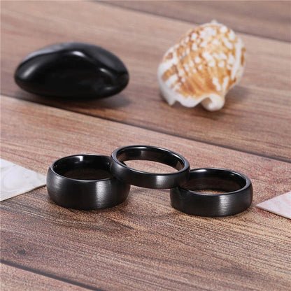 Brushed Zirconium Ceramic Hypoallergenic Ring