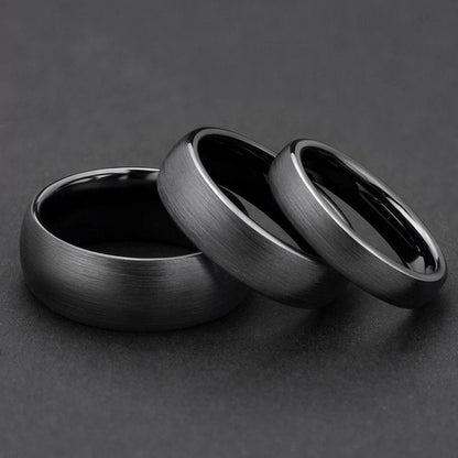 Brushed Zirconium Ceramic Hypoallergenic Ring