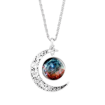 Crescent Moon Rainbow Pendant