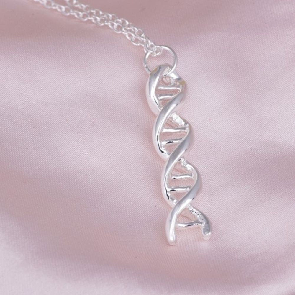 Gold DNA Molecule Pendant