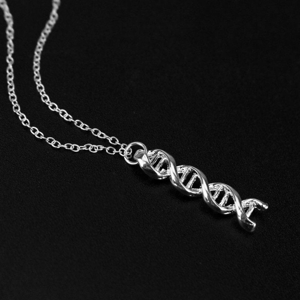 Pendentif molécule d’ADN en or