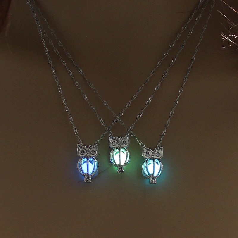 Glowing Owl Necklace