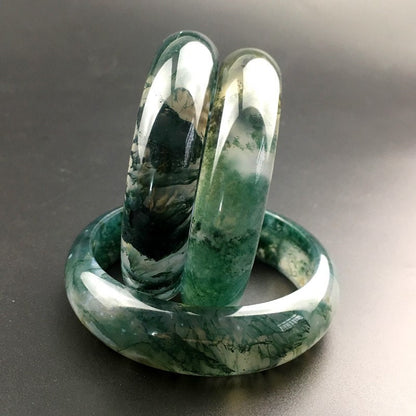 Moss Agate Gemstone Ring