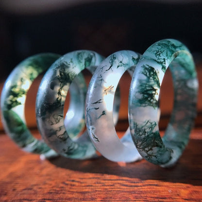 Moss Agate Gemstone Ring