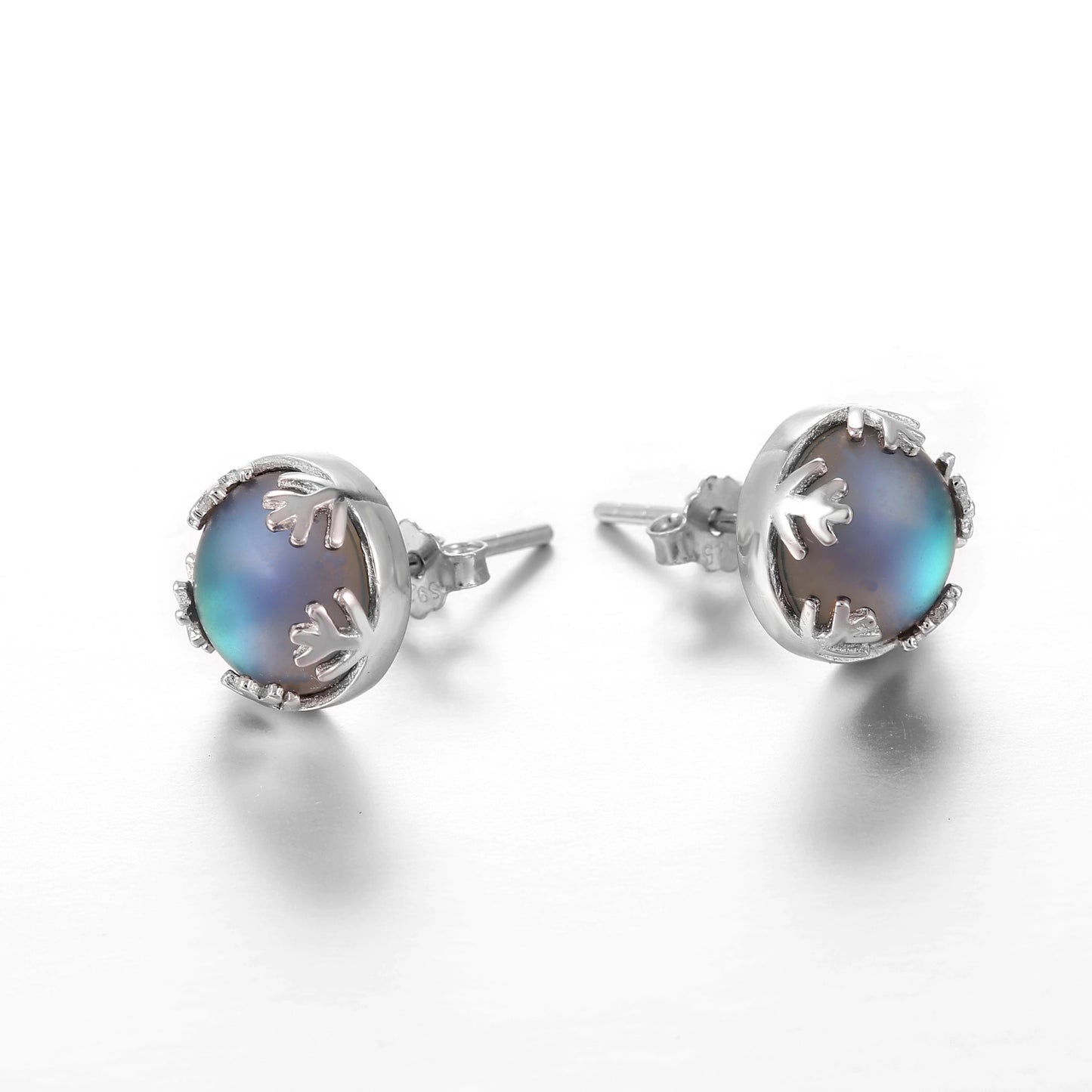 Clous d'oreilles en argent sterling 925 Northern Lights