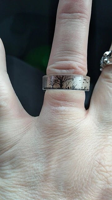 Haunted Graveyard Resin Ring