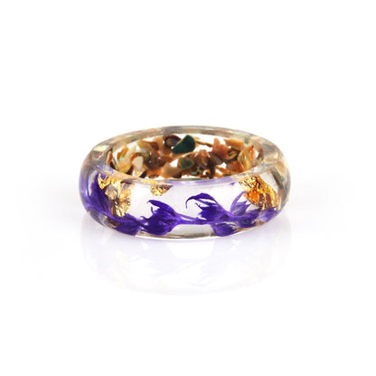 Terrarium Purple Flower Ring