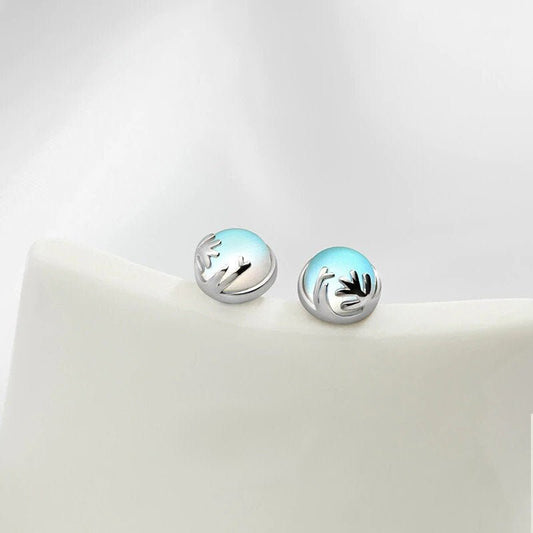 Boucles d'oreilles en argent sterling 925 Aurora Forest