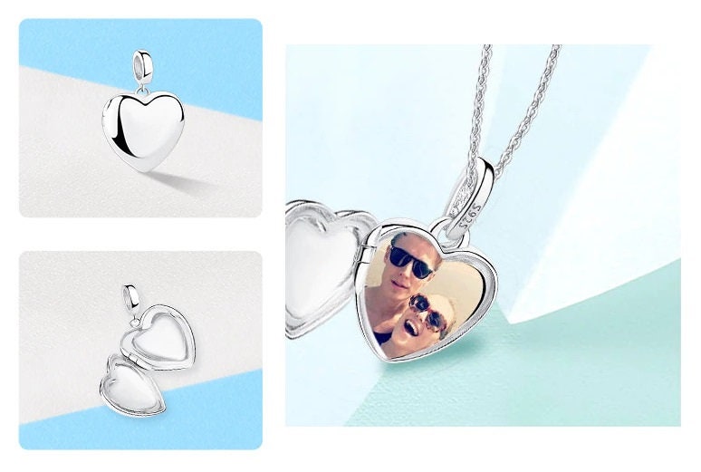 Customized 925 Sterling Silver Photo Locket