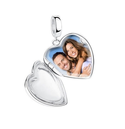 Médaillon photo personnalisé en argent sterling 925