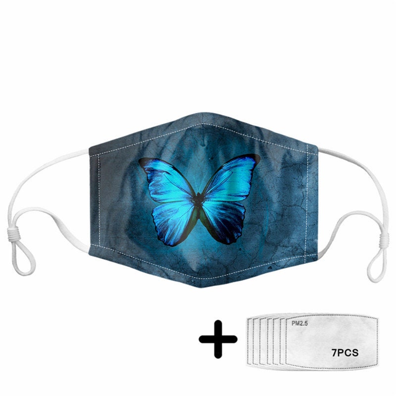 Floral Butterfly Mask with Filters