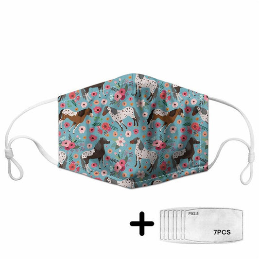 Appaloosa Horse Mask with Filters