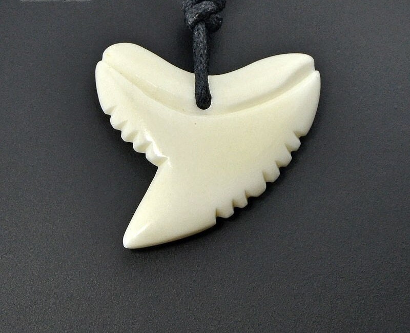 Shark Tooth Bone Pendant