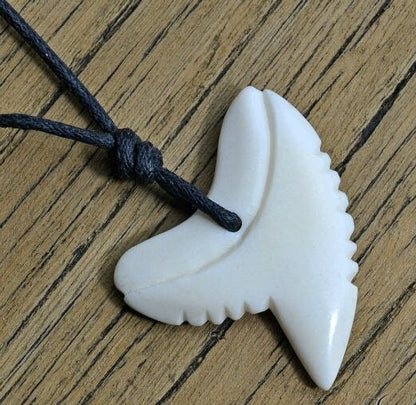 Shark Tooth Bone Pendant