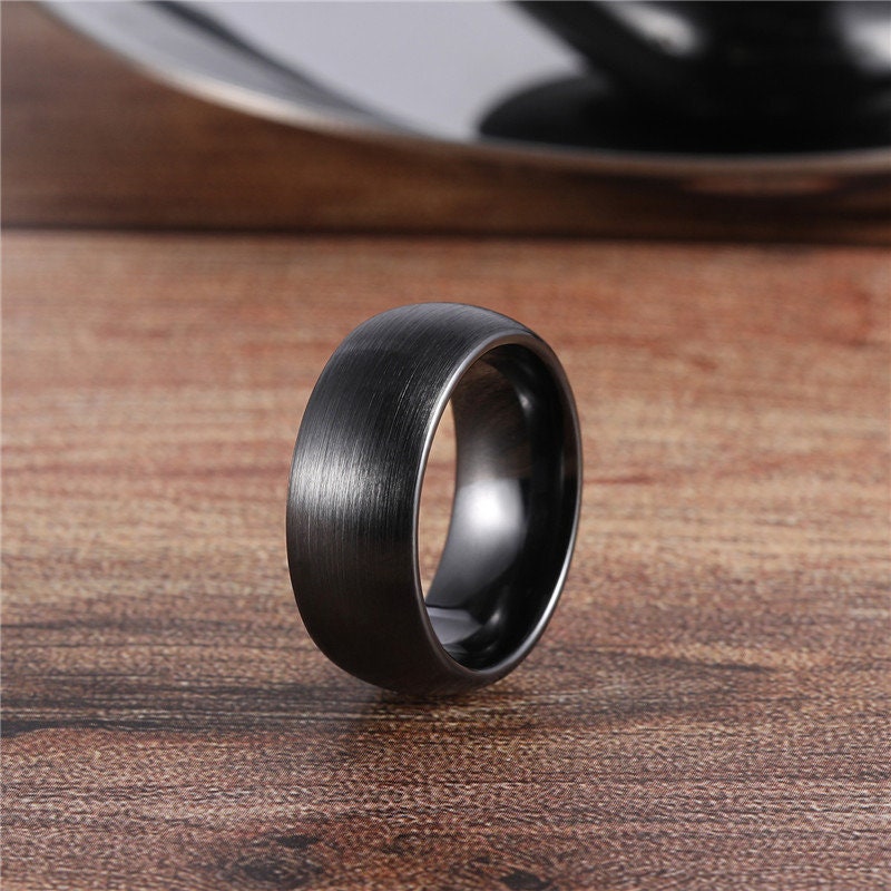 Brushed Zirconium Ceramic Hypoallergenic Ring