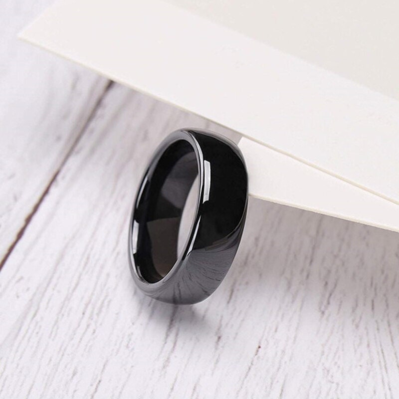 His and Hers Zirconium Ceramic Hypoallergenic Wedding Bands