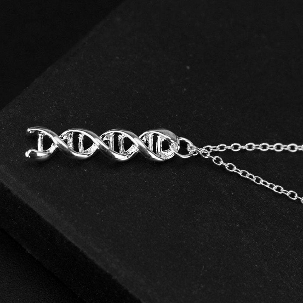 Gold DNA Molecule Pendant