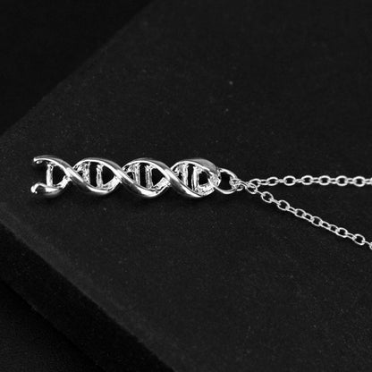 Gold DNA Molecule Pendant