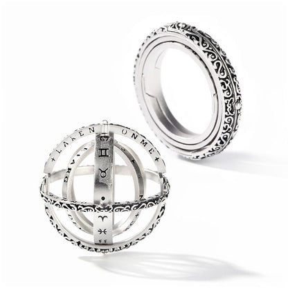 Bague Astronomique en Argent Sterling 925