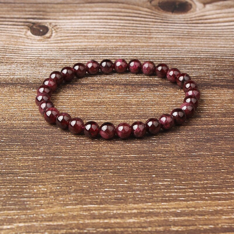 Bracelet Grenat Rouge