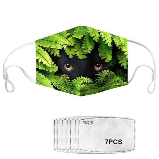 Leopardenwaldmaske mit Filtern