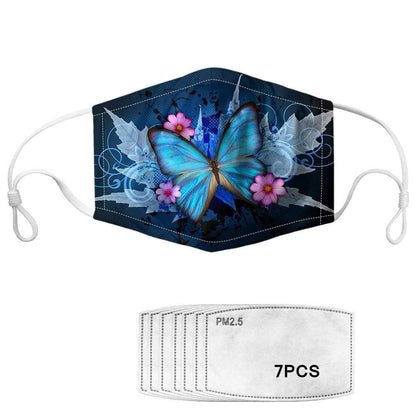 Floral Butterfly Mask with Filters