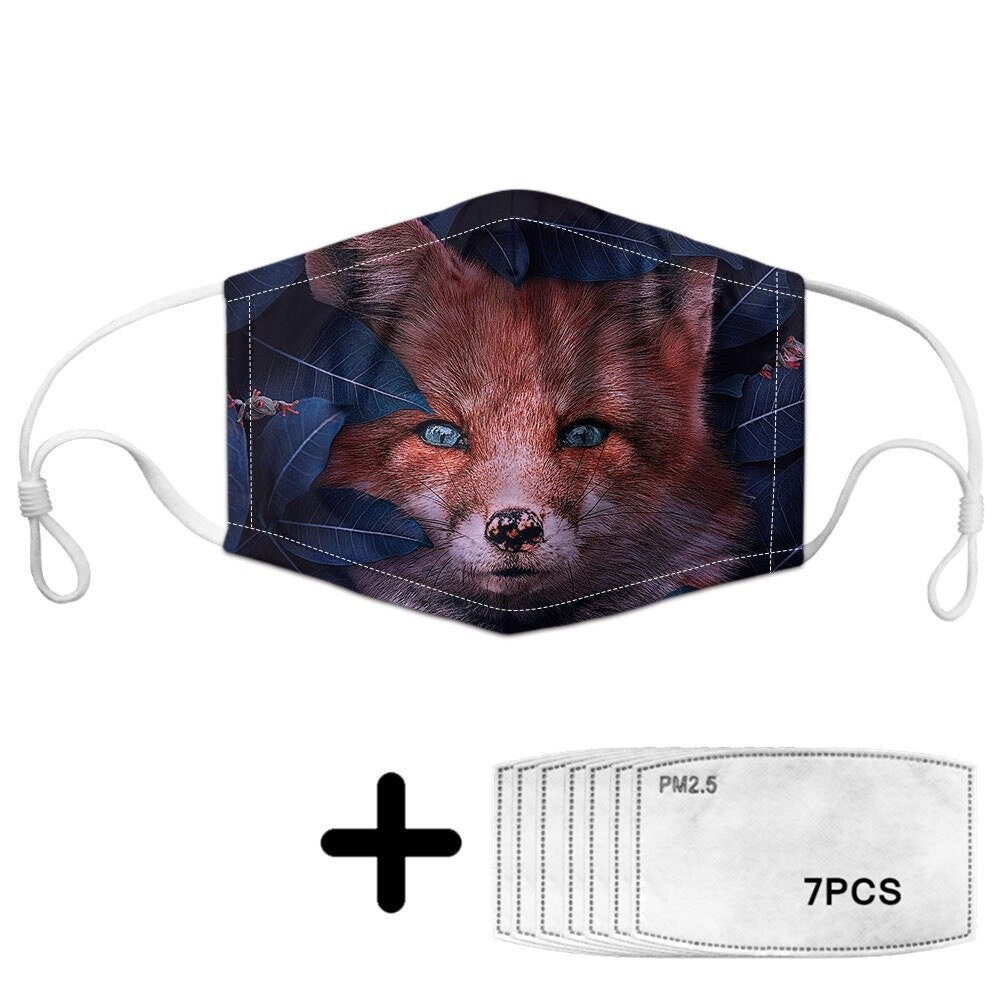 Wolf Moon Gesichtsmaske mit Filtern