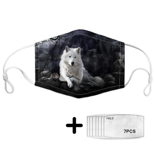 Wolf Moon Gesichtsmaske mit Filtern