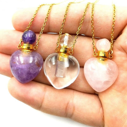 Gemstone Oil Diffuser Pendants