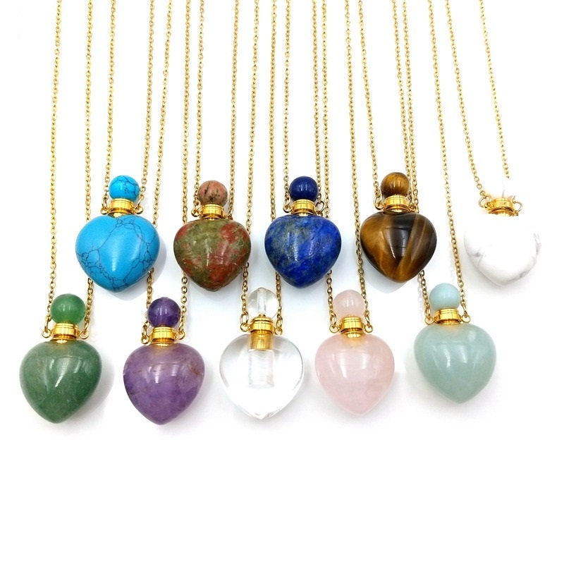 Gemstone Oil Diffuser Pendants