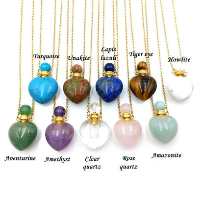 Gemstone Oil Diffuser Pendants