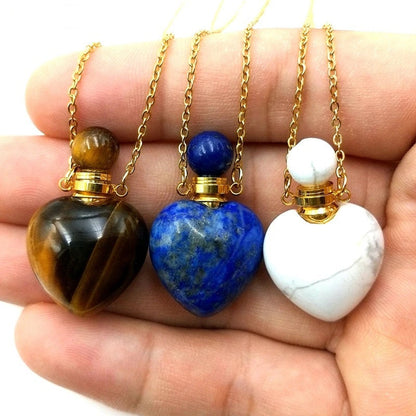 Gemstone Oil Diffuser Pendants