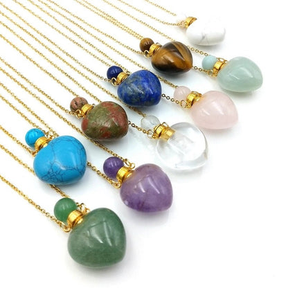 Gemstone Oil Diffuser Pendants