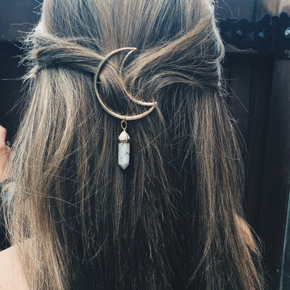 Crescent Moon Hair Clip