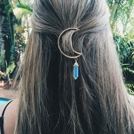 Crescent Moon Hair Clip